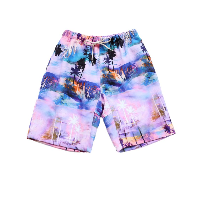 画像15: 膝まで布帛メンズパンツ　水が溜まらない　メッシュインナー付き　布帛速乾素材　ポケット付き　ウェスト調整紐　膝まで長さ　男用水着パンツ　ランニング　無地シンプル　プリント柄 [SLV32130] (15)