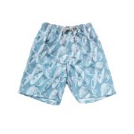 画像13: 膝まで布帛メンズパンツ　水が溜まらない　メッシュインナー付き　布帛速乾素材　ポケット付き　ウェスト調整紐　膝まで長さ　男用水着パンツ　ランニング　無地シンプル　プリント柄 [SLV32130] (13)