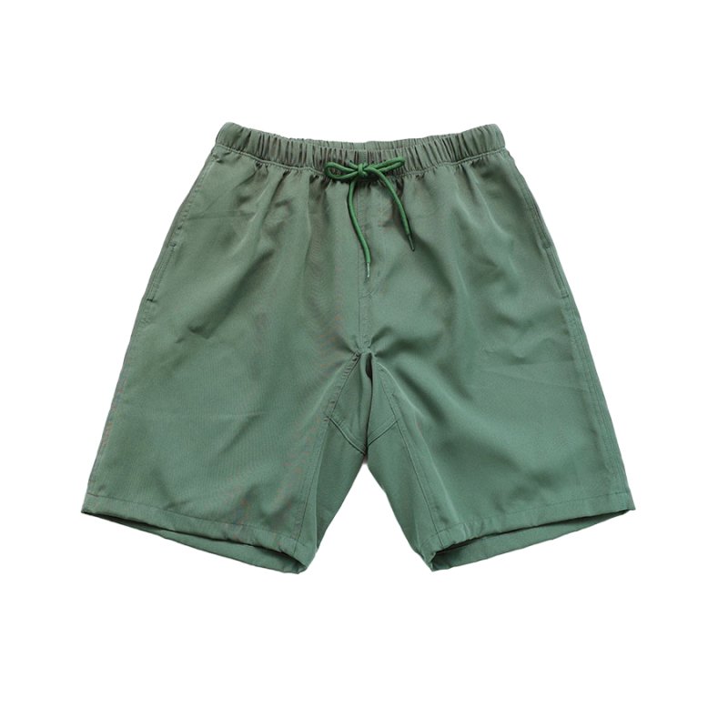 画像12: 膝まで布帛メンズパンツ　水が溜まらない　メッシュインナー付き　布帛速乾素材　ポケット付き　ウェスト調整紐　膝まで長さ　男用水着パンツ　ランニング　無地シンプル　プリント柄 [SLV32130] (12)