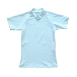 画像9: 男児半袖　無地シンプル　水着ウェア　ラッシュガード キッズ 半袖 ハイネック 男の子 女の子 水着 スイムウェア 接触冷感 UVカット 吸汗速乾 水陸両用 [SL1916] (9)