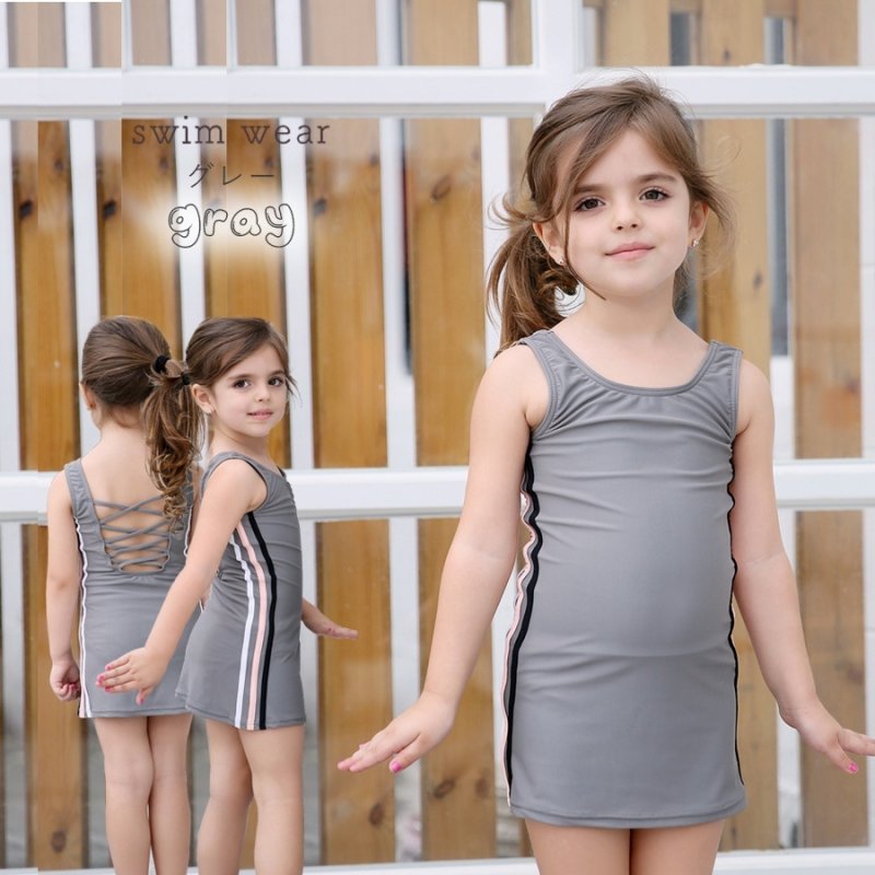 画像2: 水着メーカー OEMスクール水着 キッズスクール水着 水着 女の子ワンピース水着 女子用ワンピース型 [UPF50+紫外線対策加工] [SL1908] (2)
