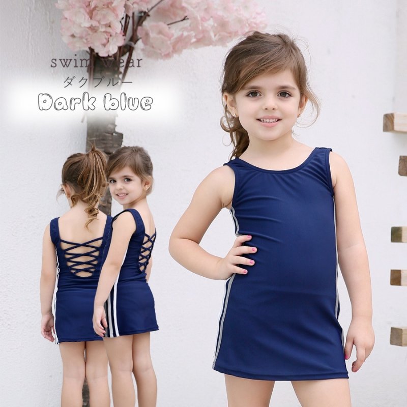画像4: 水着メーカー OEMスクール水着 キッズスクール水着 水着 女の子ワンピース水着 女子用ワンピース型 [UPF50+紫外線対策加工] [SL1908] (4)
