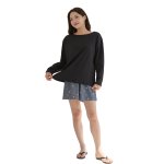 画像30: ロング袖Tシャツ　ショットパンツ　トップス　ハイウェストショーツ　9分レギンス　5点セット体系カバー水着 　水着レディース 　体型カバー ラッシュガード　大きいサイズ ママ水着　リゾート水着 ヨガウェアにも　スポーツウェア [SW25B2-01] (30)