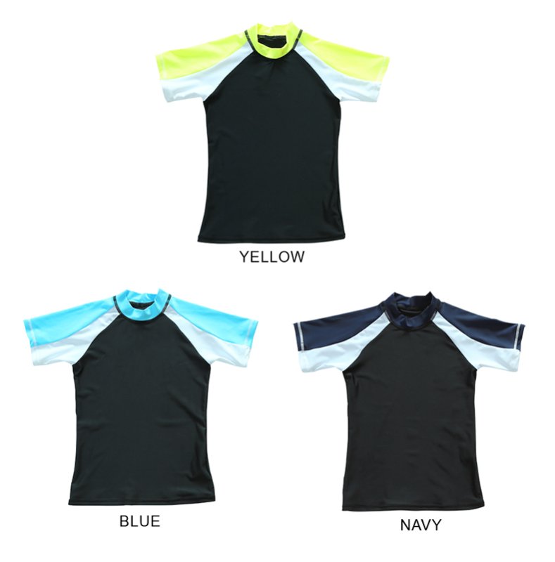 画像5: 男児半袖シンプル水着ウェア　水着半袖 スイムシャツ 半袖 スポーツシャツ ランニング バスケットボール ラッシュガード サッカー 野球 男の子 女の子 ジュニアラッシュガード スイムウェア 子供 ジュニア (5)