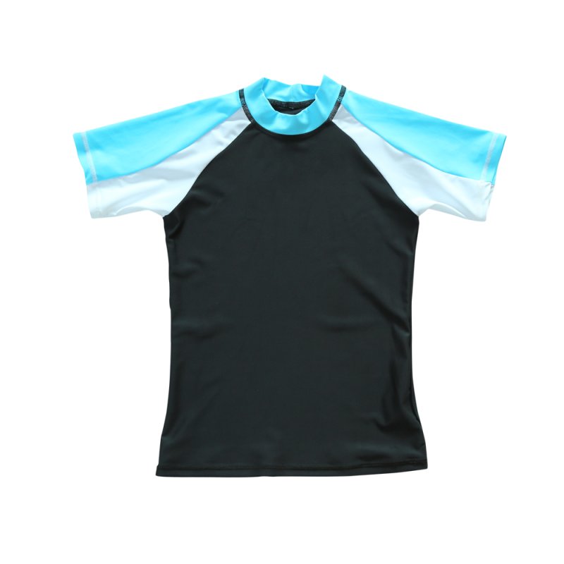 画像10: 男児半袖シンプル水着ウェア　水着半袖 スイムシャツ 半袖 スポーツシャツ ランニング バスケットボール ラッシュガード サッカー 野球 男の子 女の子 ジュニアラッシュガード スイムウェア 子供 ジュニア (10)