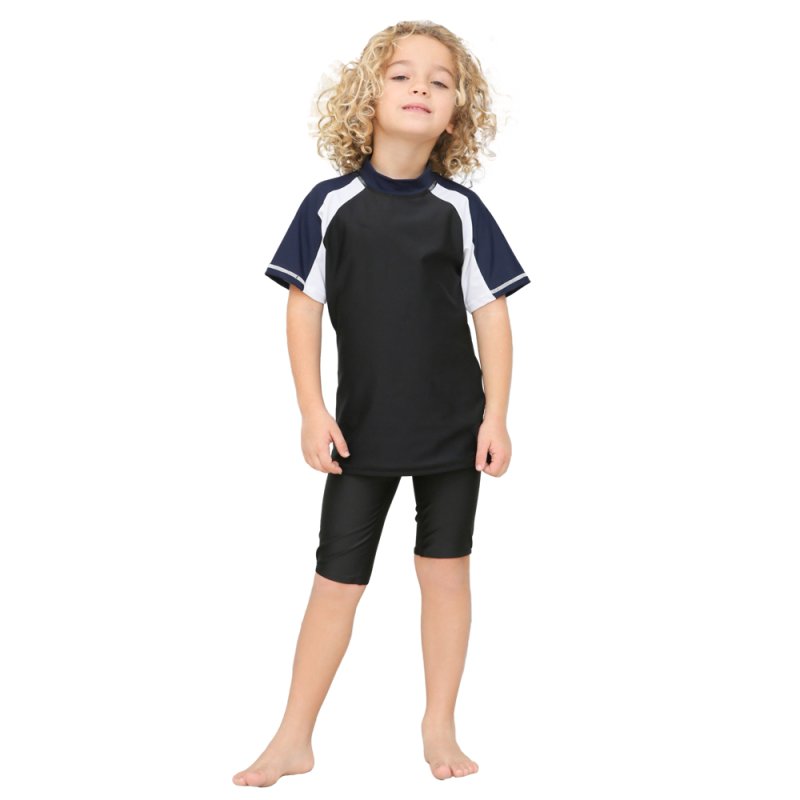 画像7: 男児半袖シンプル水着ウェア　水着半袖 スイムシャツ 半袖 スポーツシャツ ランニング バスケットボール ラッシュガード サッカー 野球 男の子 女の子 ジュニアラッシュガード スイムウェア 子供 ジュニア (7)