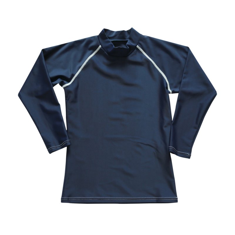 画像13: 男児水着　ロングウェア　ラッシュガード キッズ 長袖 男の子 女の子 ユニセックス Tシャツ クール水着 ハイネック 立ち襟タイプ ス 冷感夏用インナー 水陸両用 スイムウェア 体型カバー 日焼け予防 吸汗速乾 (13)