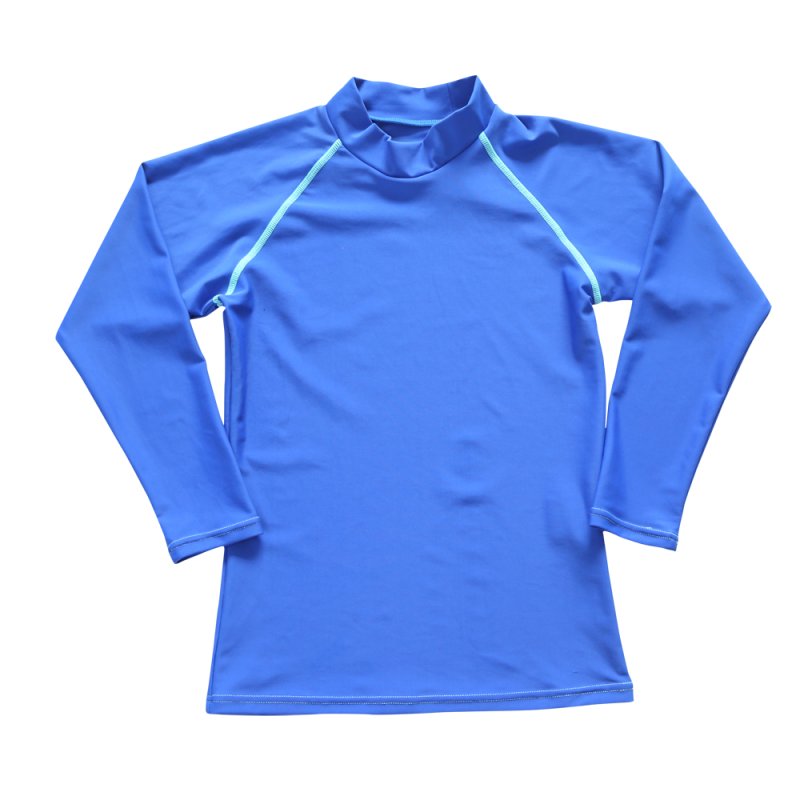 画像11: 男児水着　ロングウェア　ラッシュガード キッズ 長袖 男の子 女の子 ユニセックス Tシャツ クール水着 ハイネック 立ち襟タイプ ス 冷感夏用インナー 水陸両用 スイムウェア 体型カバー 日焼け予防 吸汗速乾 (11)