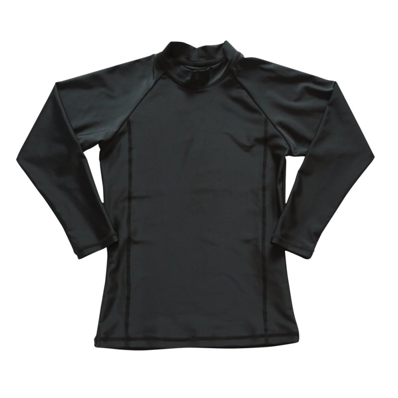 画像12: 男児ロング袖　無地シンプル　水着ウェア　ラッシュガード キッズ スクール 長袖 フードなし ジップアップ 無地 男の子 女の子 小学生 中学生 学校 授業 紺 ネイビー uvカット (12)