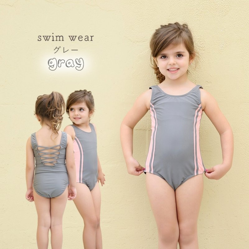 画像2: 水着メーカOEM スクール水着 水着 女の子 ワンピース キッズ 子供用 ジュニア 女児 小学生中学生 カップセット UPF50+ 裏地付き ネームタグ付き 110〜170サイズまで (2)