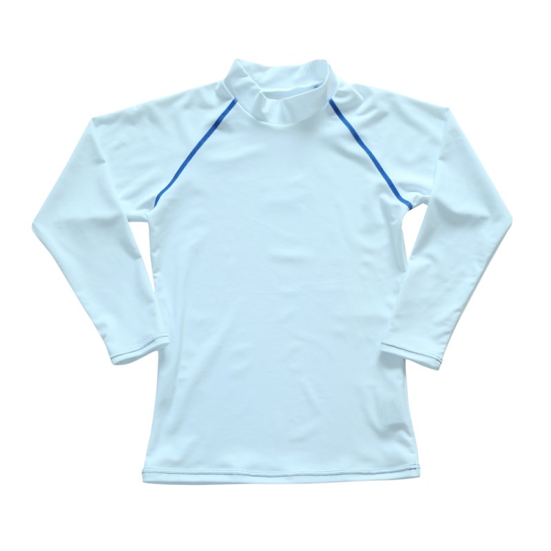画像14: 男児水着　ロングウェア　ラッシュガード キッズ 長袖 男の子 女の子 ユニセックス Tシャツ クール水着 ハイネック 立ち襟タイプ ス 冷感夏用インナー 水陸両用 スイムウェア 体型カバー 日焼け予防 吸汗速乾 (14)