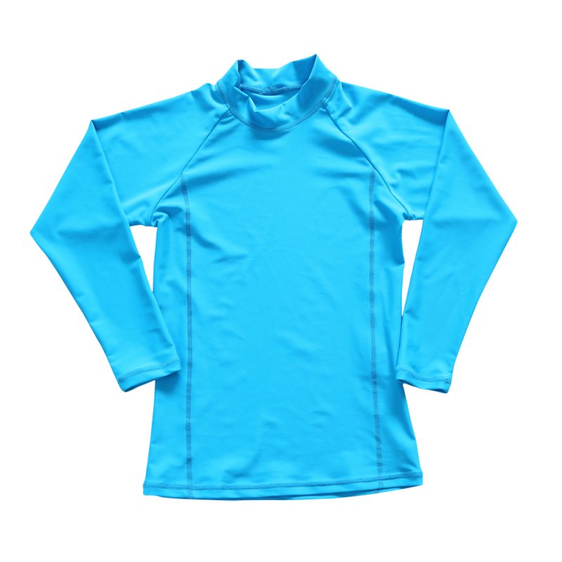 画像14: 男児ロング袖　無地シンプル　水着ウェア　ラッシュガード キッズ スクール 長袖 フードなし ジップアップ 無地 男の子 女の子 小学生 中学生 学校 授業 紺 ネイビー uvカット (14)