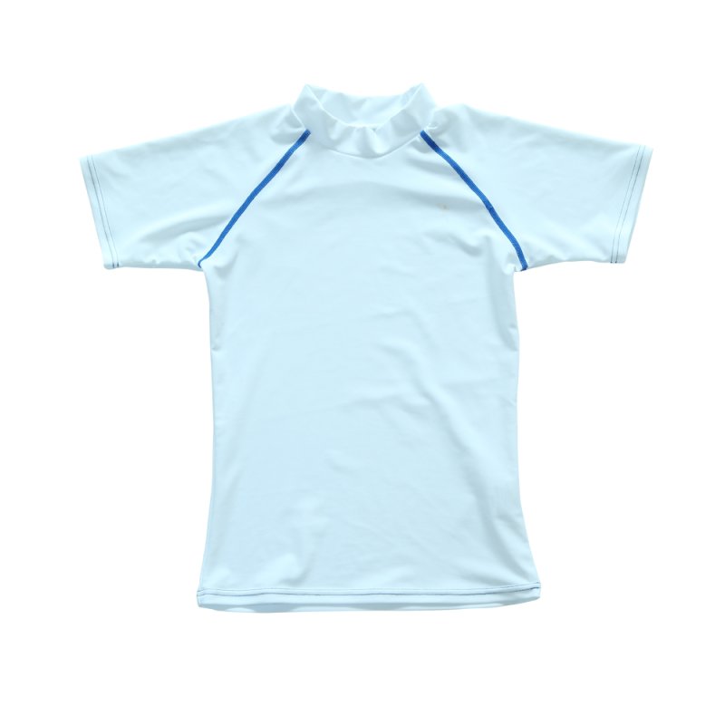 画像11: 男児半袖 水着ウェア ッシュガード キッズ スクール 水着 半袖 ラッシュ tシャツ 子供 学校 水陸両用 スイムウェア スポーツ 小学生 中学生 スイム 男女兼用 [UVカット・冷感速乾] (11)