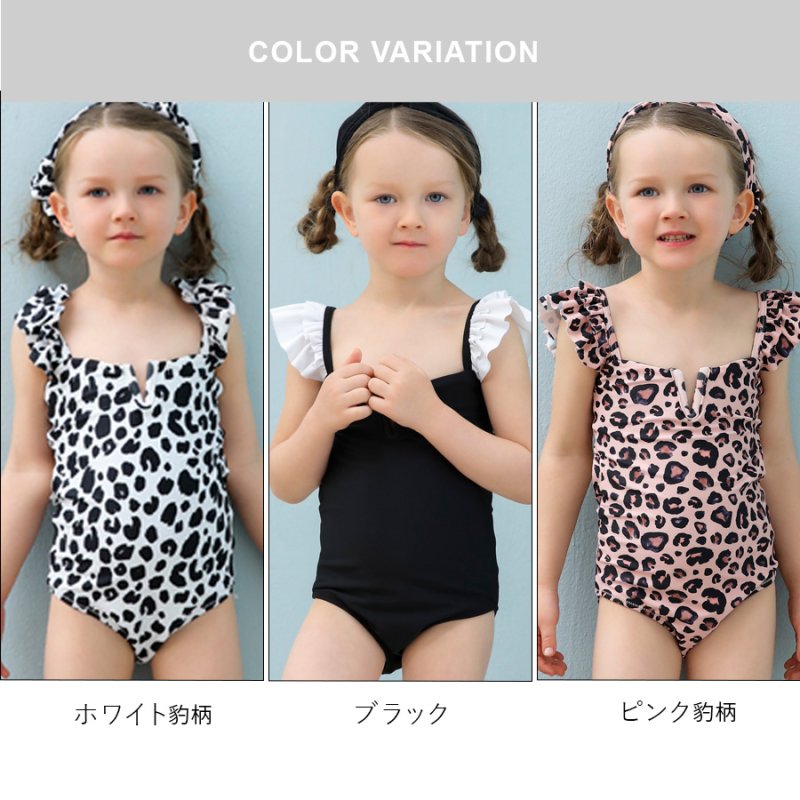 画像5: 水着 女の子 フリルワンピース 水玉柄 キッズ 水着 女の子 スイミング スイムウェア 水遊び　子供（小）水着 キッズ 女の子 ワンピース キッズ リボン 子ども用水着 水着 水泳 スイムウェア ウェアキッズ  (5)