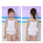 画像9: KIDSキャミソール ハイウェストセット水着　キッズ 水着 女の子 ワンピース水着 ガールズ 女児 小学生 子供用 UVカット かわいい 温泉 夏 旅行 (9)