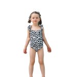 画像11: 水着 女の子 フリルワンピース 水玉柄 キッズ 水着 女の子 スイミング スイムウェア 水遊び　子供（小）水着 キッズ 女の子 ワンピース キッズ リボン 子ども用水着 水着 水泳 スイムウェア ウェアキッズ  (11)