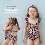 画像4: 水着 女の子 フリルワンピース 水玉柄 キッズ 水着 女の子 スイミング スイムウェア 水遊び　子供（小）水着 キッズ 女の子 ワンピース キッズ リボン 子ども用水着 水着 水泳 スイムウェア ウェアキッズ  (4)