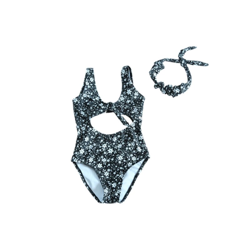 画像13: カチューシャ付き 子供（小）水着 女の子 ワンピース キッズ リボン 子ども用水着 ワンピース 水泳 スイムウェア ウェアキッズ スイムウェア 旅行温泉 紫外線対策 5サイズ (13)