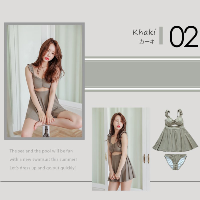 画像9: 肩紐ワンピース水着 (9)