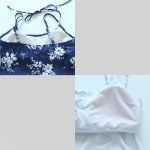 画像9: ショーツ付き外パンツ/ワンピース/トップス/体型カバー水着セット　レースウェア　水着素材ショットパンツ　ママ系水着　二次会水着　水陸両用スイムウェア　カップ付き　日本品質水着 (9)