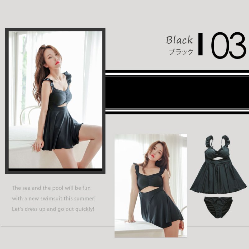 画像10: 肩紐ワンピース水着 (10)