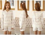 画像4: ショットパンツセットショールカーディガン (4)