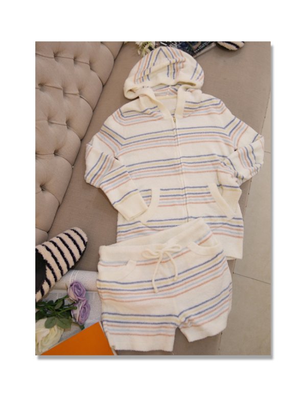 画像7: ショットパンツセットショールカーディガン (7)