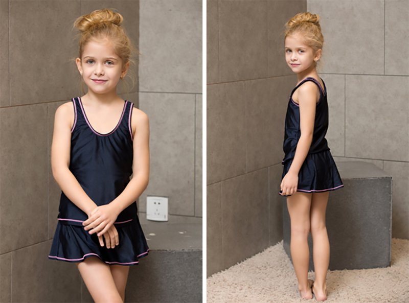 画像6: スクール水着上下セット水着 (6)