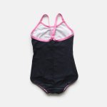 画像3: School水着　メーカー水着　スクール水着 濃紺学校水着 女の子用ワンピース 白パイピング 小学生 中学生 女児 スイミング プール ネイビー (3)