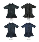 画像3: スクール水着ラッシュガードワンピース水着 (3)