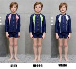 画像7: 長袖ラッシュガード　濃紺スクール水着　男の子 (7)