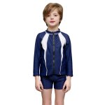 画像6: 長袖ラッシュガード　濃紺スクール水着　男の子 (6)