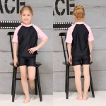 画像6: 半袖ラッシュガード型 スクール水着 (6)