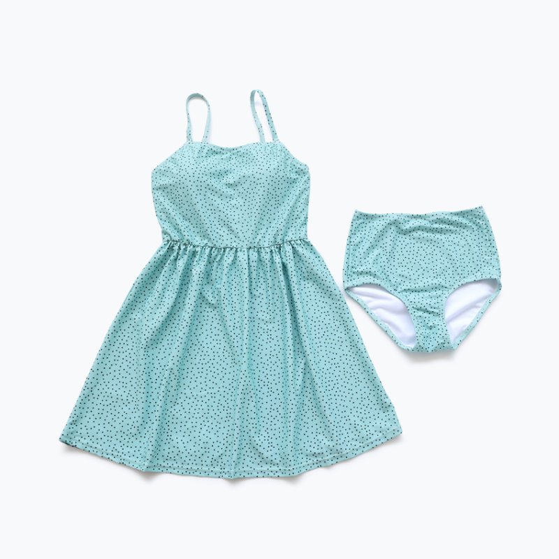 画像4: ワンピースとショーツ2点セット水着 (4)