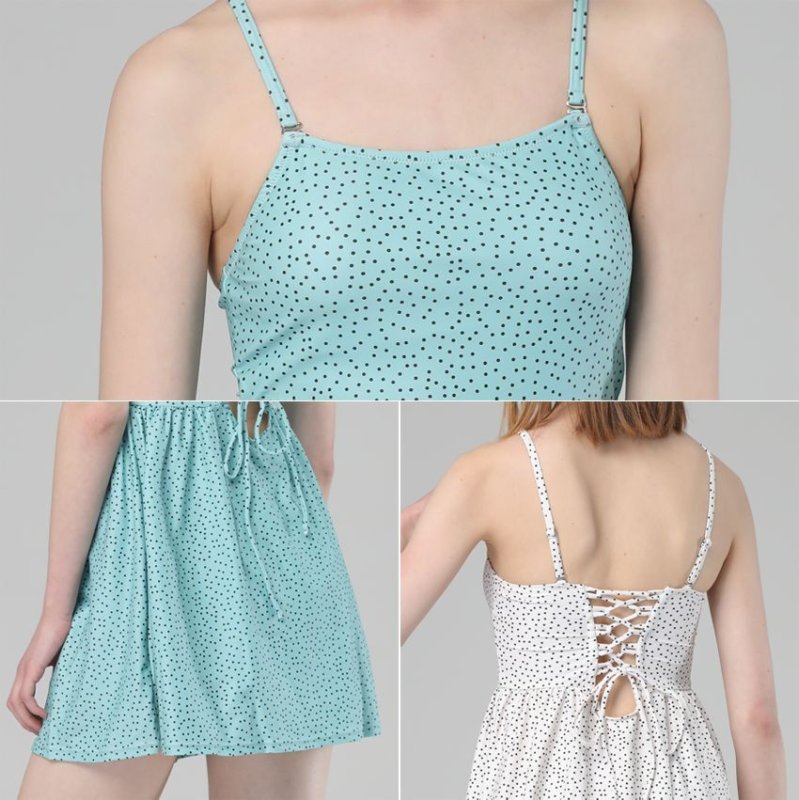 画像8: ワンピースとショーツ2点セット水着 (8)