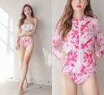 画像8: ラッシュガードセットフリルビキニ (8)