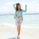 画像6: ラッシュガードサーフーパンツビキニ４点セット (6)