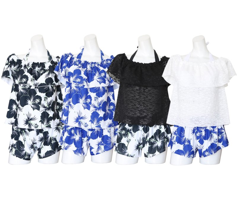 画像3: 体型カバーワンピース水着セット (3)