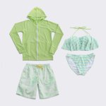 画像5: ラッシュガードサーフーパンツビキニ４点セット (5)