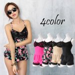 画像1: 体型カパーウェアードレス水着 (1)