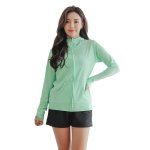 画像8: UPF50+UVカットラッシュガード10カラ-無地　ラッシュガード レディース パーカー　シンプル　水着 オーバーウェア パーカー 長袖 UVカット 2WAY (8)