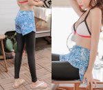 画像6: UVカットクール水着地ショットパンツ付きレギンス (6)