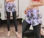 画像5: UVカットクール水着地ショットパンツ付きレギンス (5)