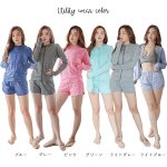 画像3: UVカットラッシュガードとショットパンツ2点セット　ラッシュガード レディース ハイネック セットアップ ハーフジップ 水着 体型カバー UPF50+ 接触冷感 98%uvカット 夏 日焼け 止め 防止 暑さ対策グッズ (3)