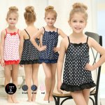 画像1: ワンピース子供水着 (1)