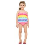 画像5: フリルドレス高品質KIDS子供水着 (5)