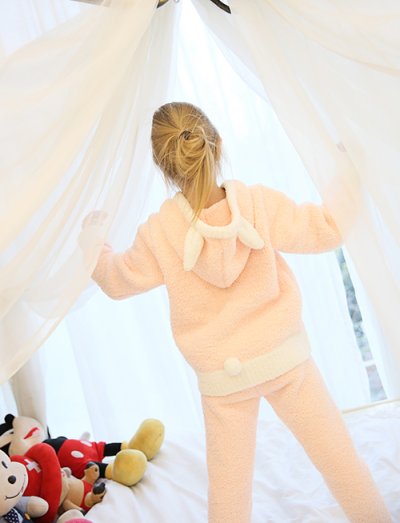 画像1: 子供用モコモコ高質ルームウェア