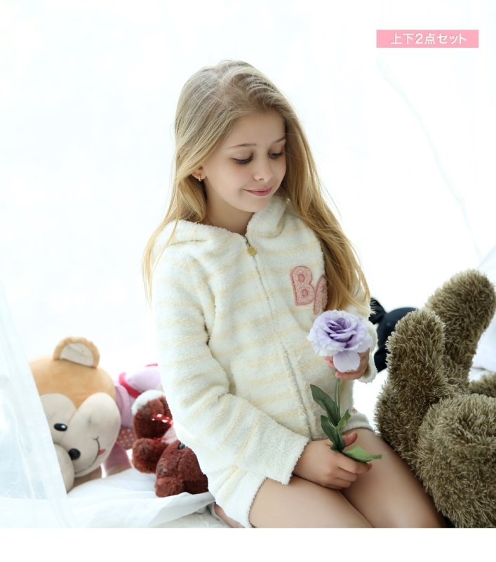 画像3: 子供用モコモコ高質ルームウェア (3)