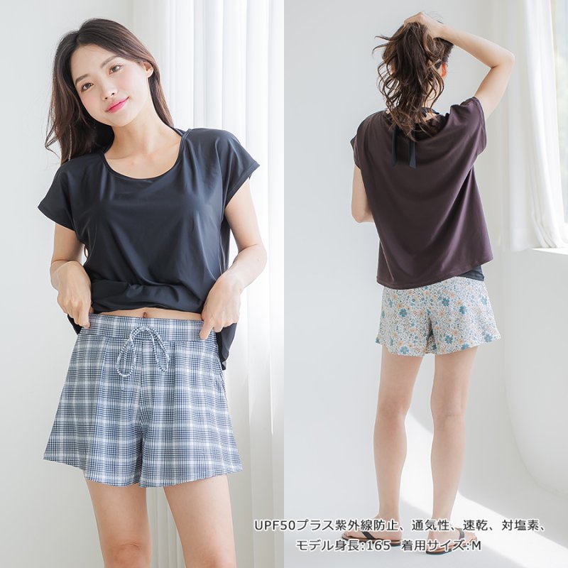 画像11: 20カラー水着　インナー付きパンツ レデイーススカパン　スカート　パンツ　インナーセット　水着パンツ　リゾートパンツ　大きいサイズ　5Lまで (11)