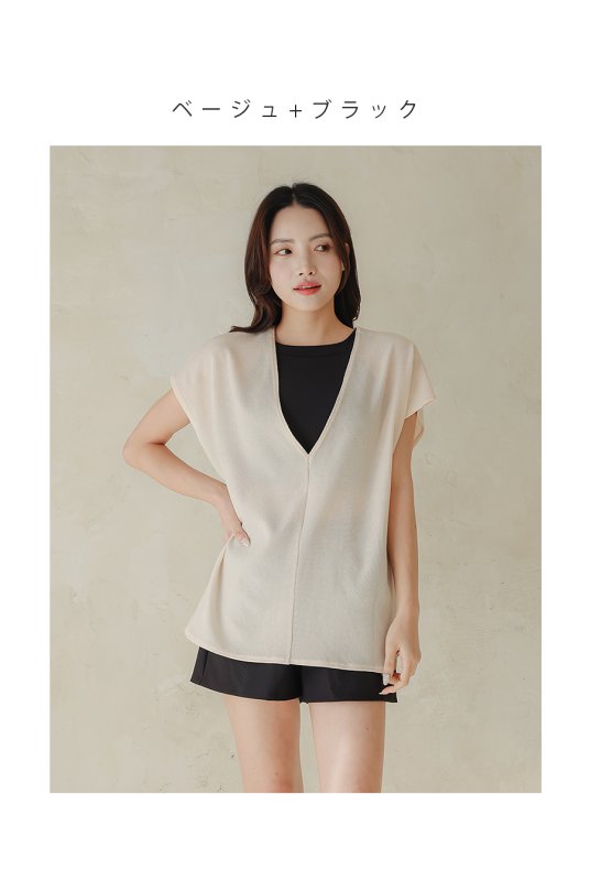 画像9: インナー付きショットパンツとハイネックトップスとパーカー オシャレー水着　レデイース体型カバー　カバーアップ水着　ファション水着　アパレル水着　水着ファッション　ママ系水着　スイムウェア (9)